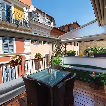 公寓 Piazza Di Spagna Esclusivo Attico 罗马